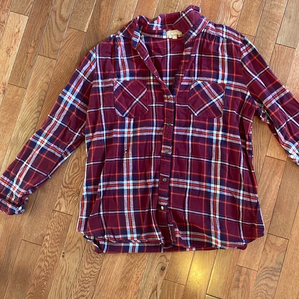 Red plaid flannel